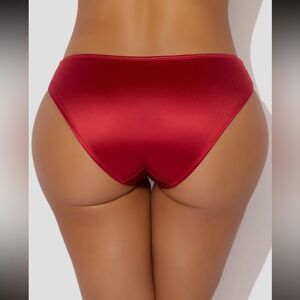 Liquid Satin Red Women's Intimate Panty
